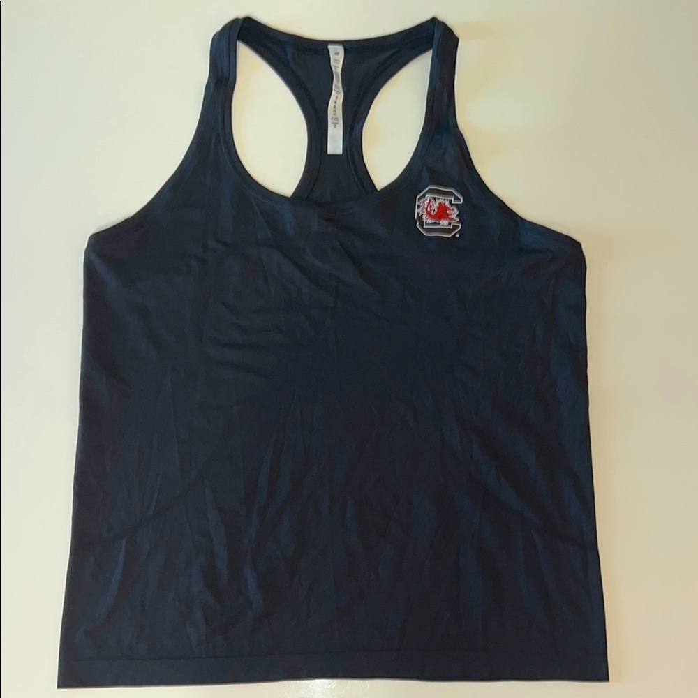 Lululemon Swiftly Tech Racerback Tank Top Graphite X South Carolina Gamecocks